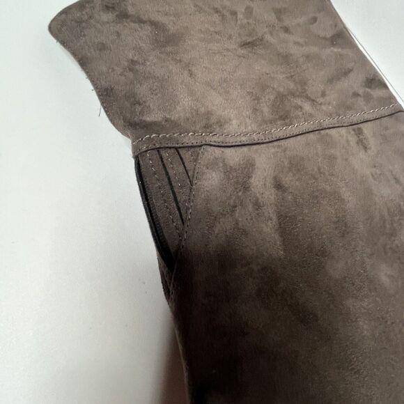 Not Rated Andra Brown Faux Suede Over The Knee Boots - Picture 3 of 10